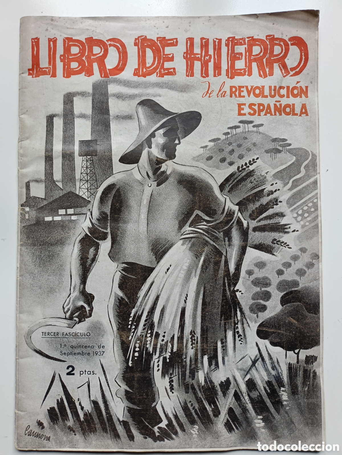 Coleccionismo de Revistas y Peri&oacute;dicos: Libro de Hierro de la Revoluci&oacute;n Espa&ntilde;ola Tercer Fasc&iacute;culo septiembre 1937 Guerra Civil