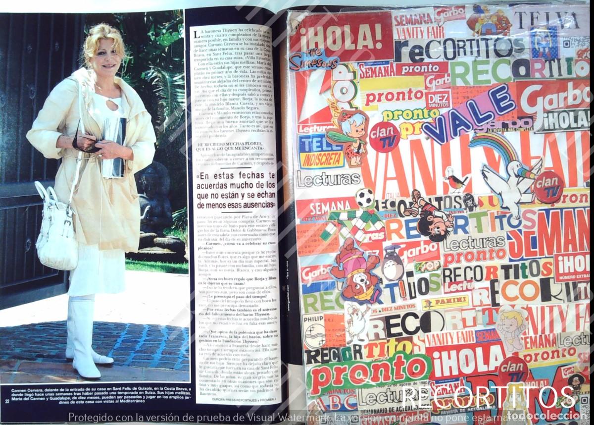 Coleccionismo de Revistas y Peri&oacute;dicos: TITA CERVERA CARMEN THYSSEN MISS ESPA&Ntilde;A