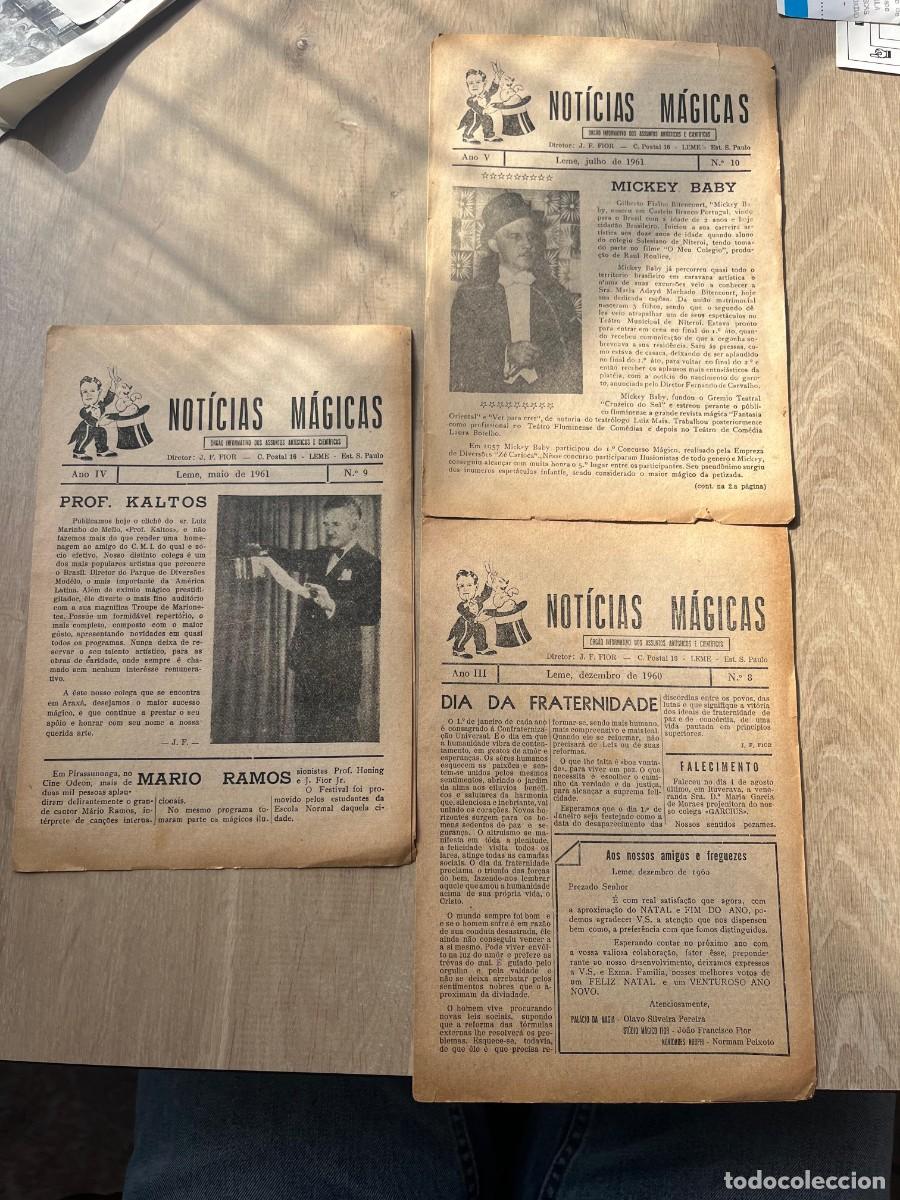 Coleccionismo de Revistas y Peri&oacute;dicos: Ilusionismo. Noticias Magicas. Tres revistas portuguesas a&ntilde;os 60