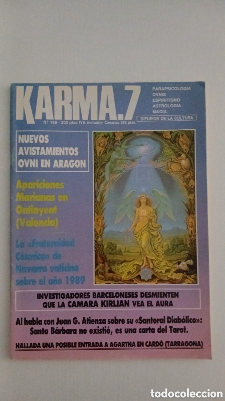 Coleccionismo de Revistas y Peri&oacute;dicos: REVISTA KARMA 7. N&deg;188 (1988)