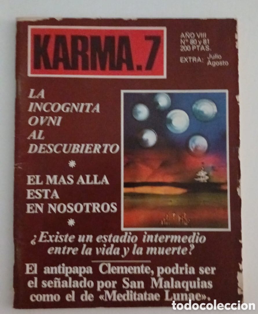 Coleccionismo de Revistas y Peri&oacute;dicos: REVISTA KARMA 7. N&deg;81 Y 82. EXTRA VERANO 1980