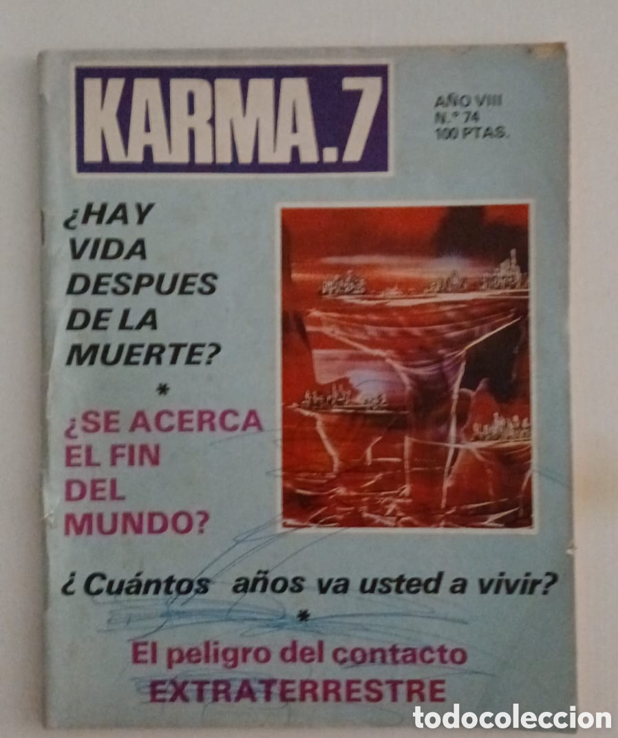 Coleccionismo de Revistas y Peri&oacute;dicos: REVISTA KARMA 7. N&deg;74