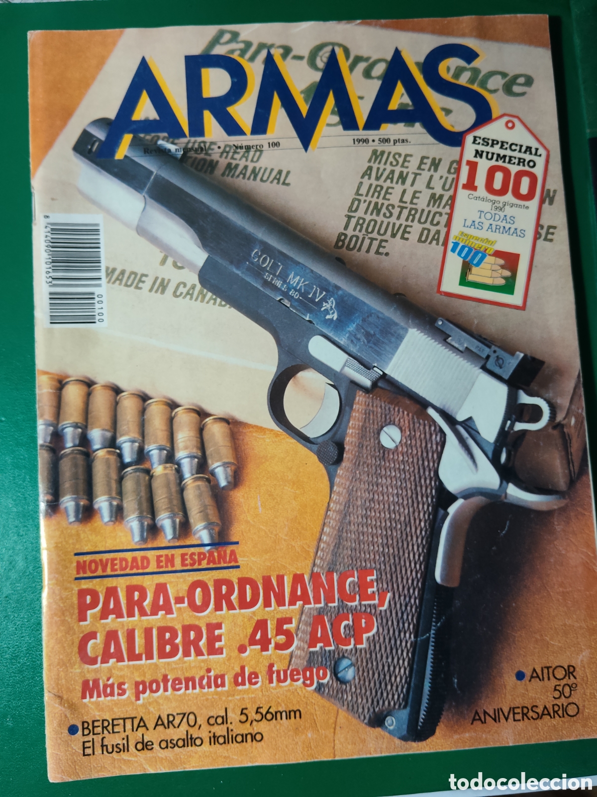 Coleccionismo de Revistas y Peri&oacute;dicos: REVISTA ARMAS N&deg; 100 a&ntilde;o 1990....