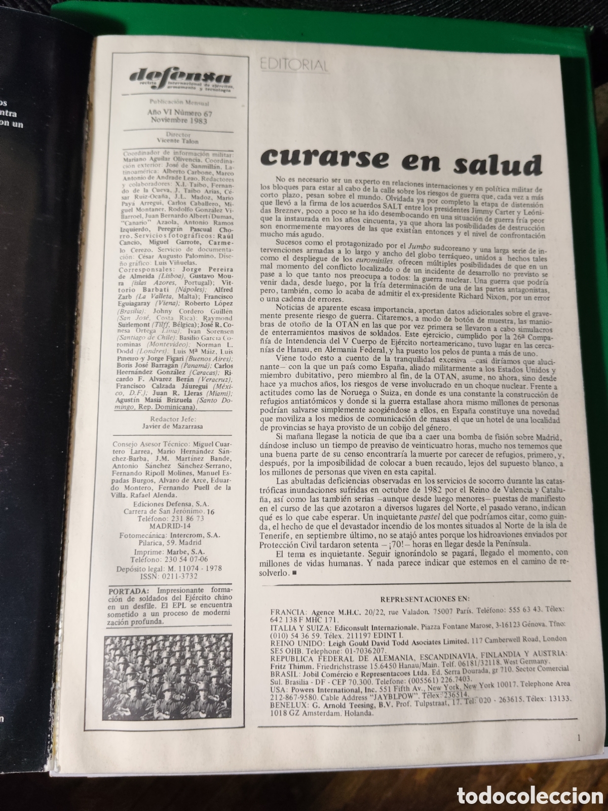 Coleccionismo de Revistas y Peri&oacute;dicos: REVISTA DEFENSA internacional de ej&eacute;rcitos armamento y tecnolog&iacute;a N&deg;67