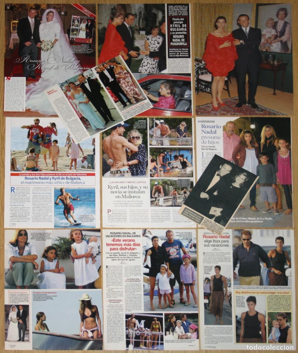 Collectionnisme de Revues et Journaux: PRINCIPE KYRIL BULGARIA lote prensa spain magazine clippings 1980s/00s fotos Rosario Nadal Royal