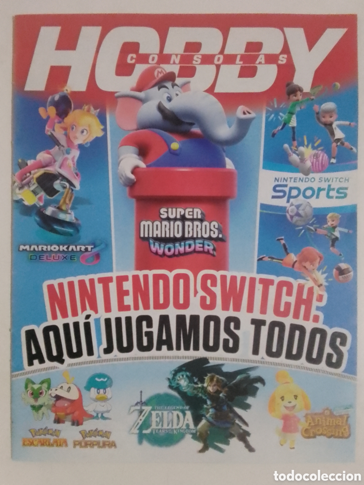 Coleccionismo de Revistas y Peri&oacute;dicos: Revista HOBBY CONSOLAS AQU&Iacute; JUGAMOS TODOS.