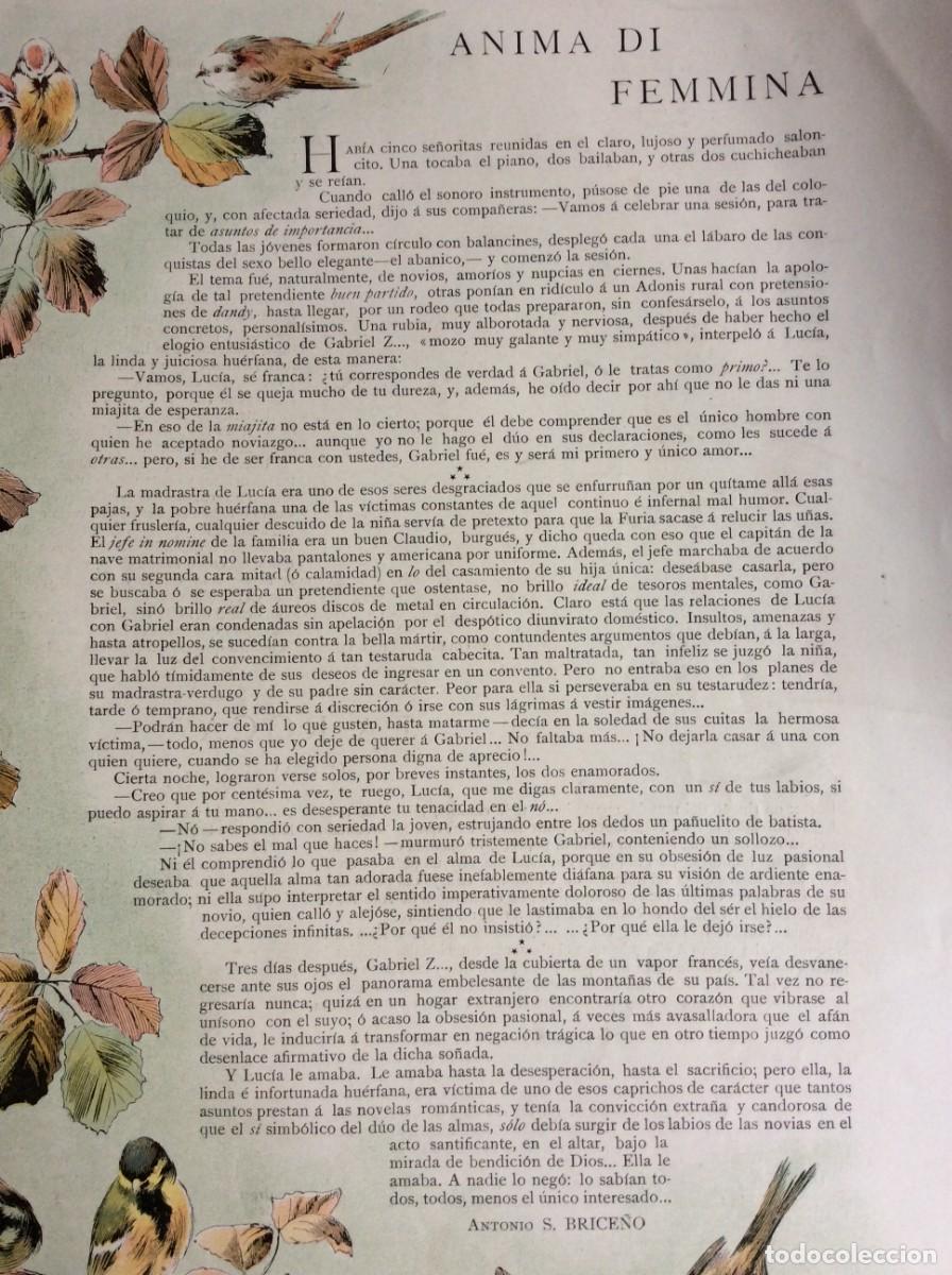Coleccionismo de Revistas y Peri&oacute;dicos: Folleto que contiene un documental sobre el tema:Anima Femmina Por Antonio S. Brice&ntilde;o, 1903/05