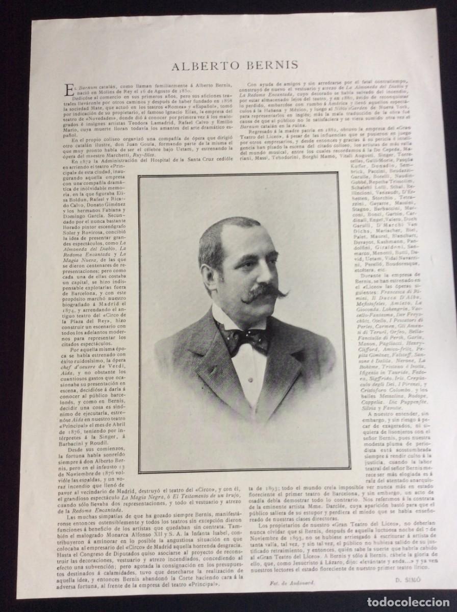 Coleccionismo de Revistas y Peri&oacute;dicos: Folleto que contiene un documental sobre el tema: Alberto Bernis. Por D. Sim&oacute;, 1903/05