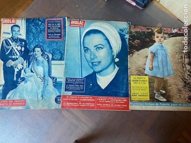 Coleccionismo de Revistas y Peri&oacute;dicos: Monaco, Familia Grimaldi. 3 revistas de &egrave;poca