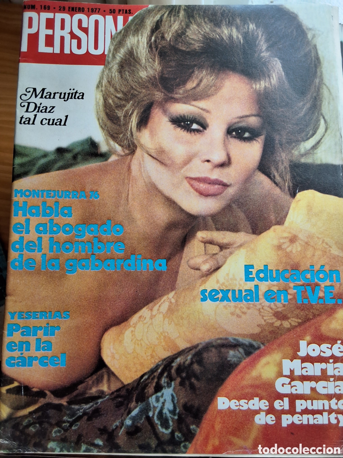Sammeln von Zeitschriften und Zeitungen: Personas revista actualidad n&uacute;mero 169 (29-1-1977) Marujita Diaz
