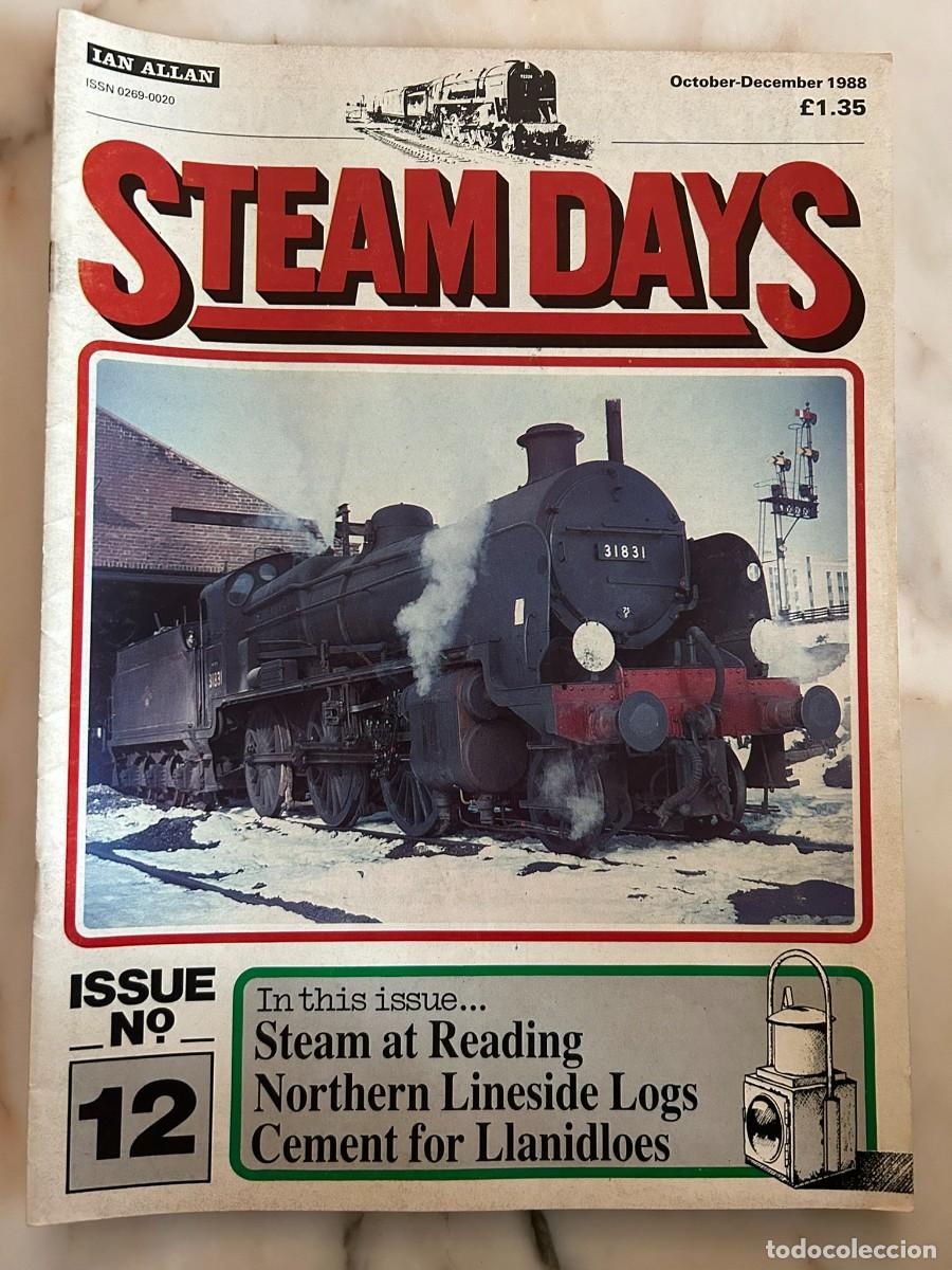 Coleccionismo de Revistas y Peri&oacute;dicos: STEAM DAYS #12 1988 - STEAM LOCOMOTIVES - BRITISH RAILWAYS - TRAINS