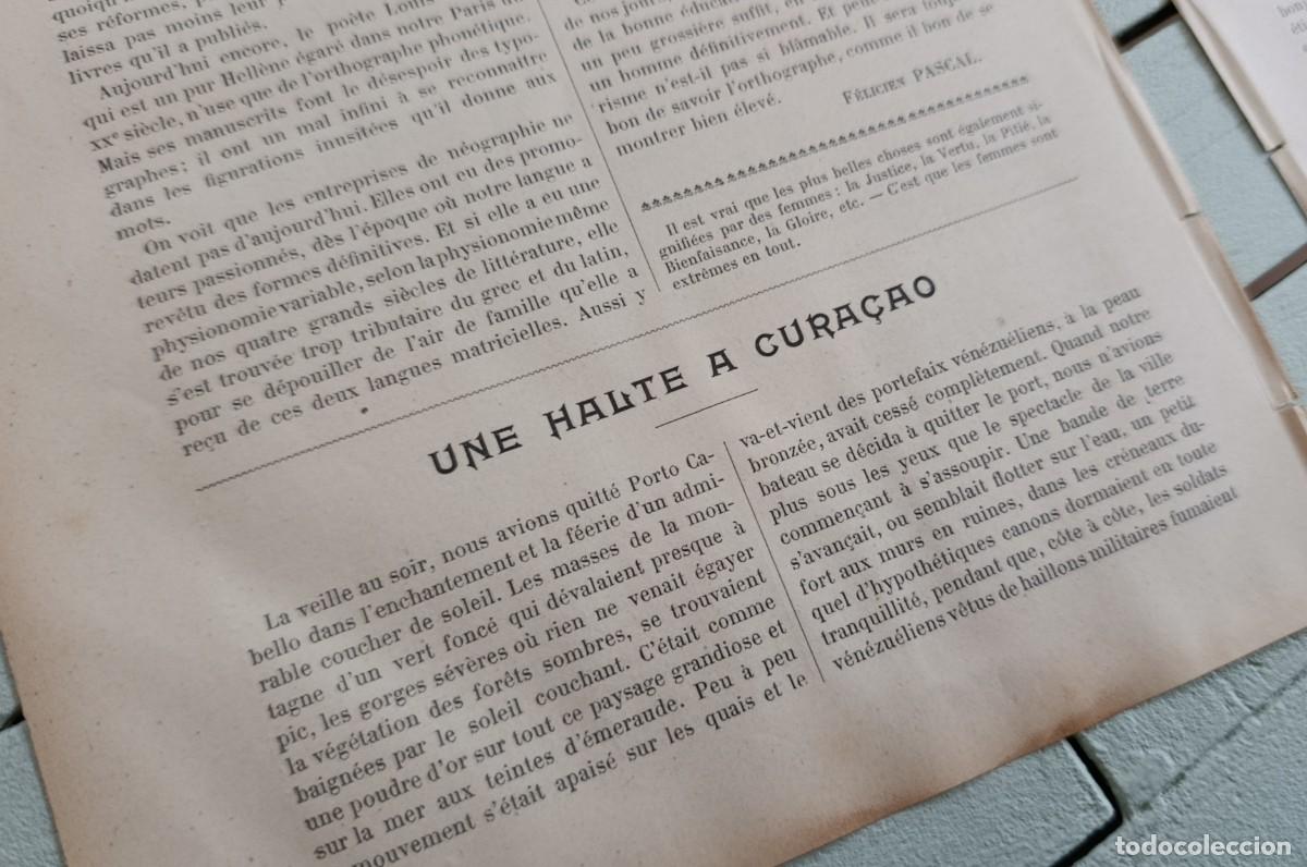 Coleccionismo de Revistas y Peri&oacute;dicos: UNE ALTE A CURA&Ccedil;AO. PIERRE DESPATYS. LE MAGAZIN PITTORESQUE. PARIS, 1900.