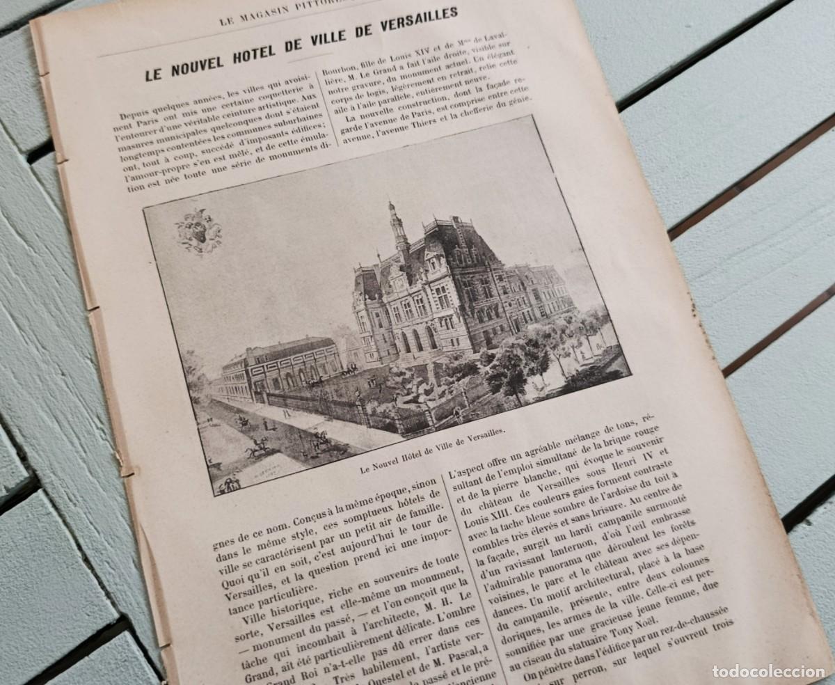 Coleccionismo de Revistas y Peri&oacute;dicos: LE NOUVEL HOTEL DE VILLE DE VERSAILLES. VICTORIEN MAUBRY. LE MAGAZIN PITTORESQUE. PARIS, 1900.