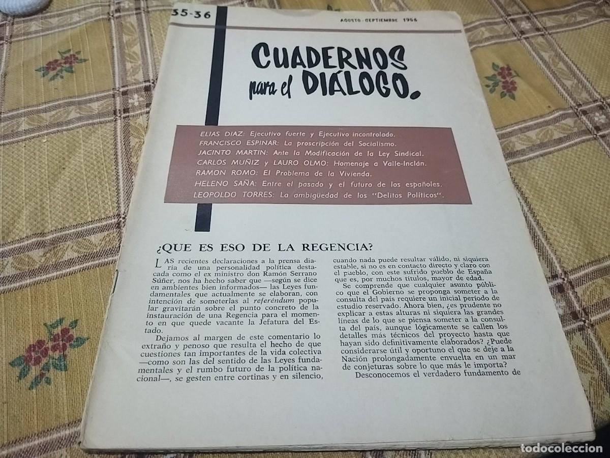 Colecionismo de Revistas e Jornais: CUADERNOS PARA EL DIALOGO. N&ordm; 35 - 36 1966.