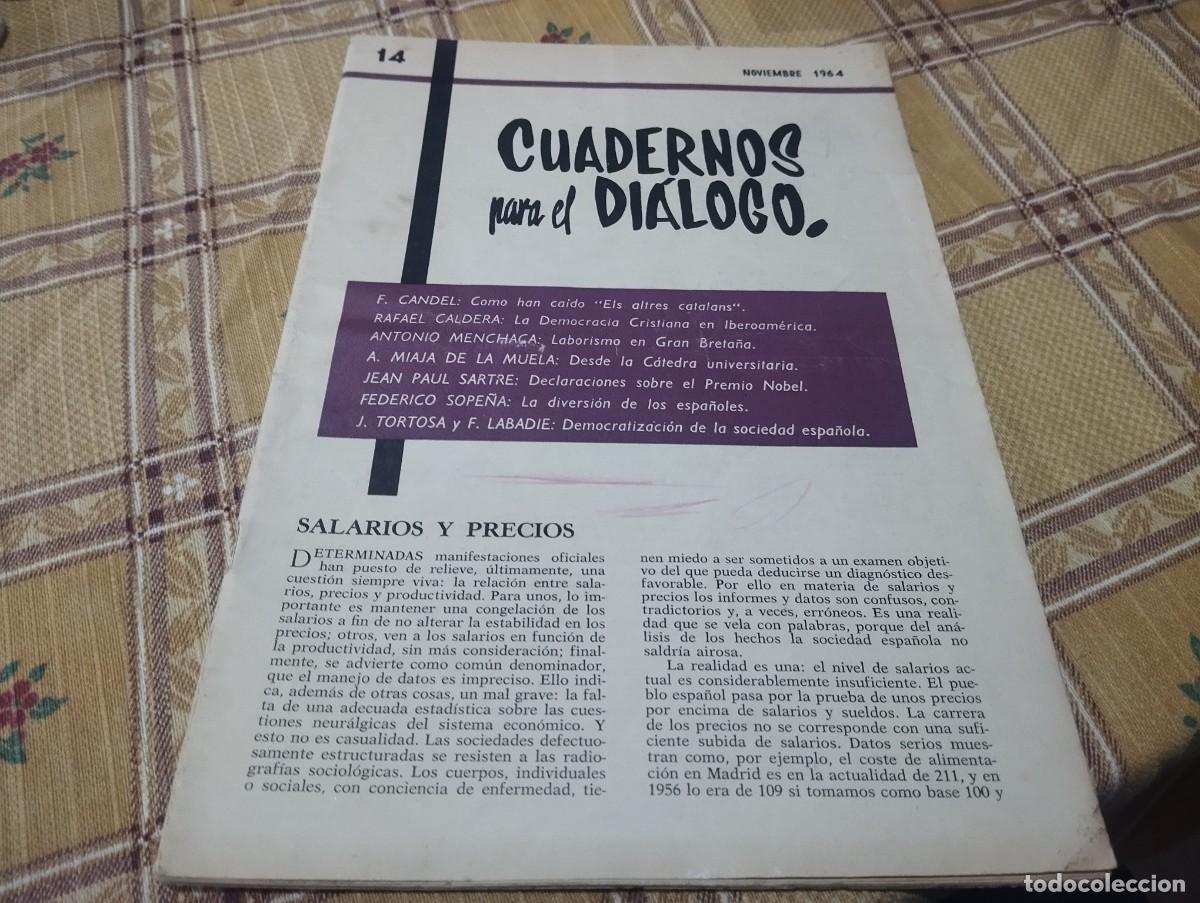 Coleccionismo de Revistas y Peri&oacute;dicos: CUADERNOS PARA EL DIALOGO. N&ordm; 14 1964.