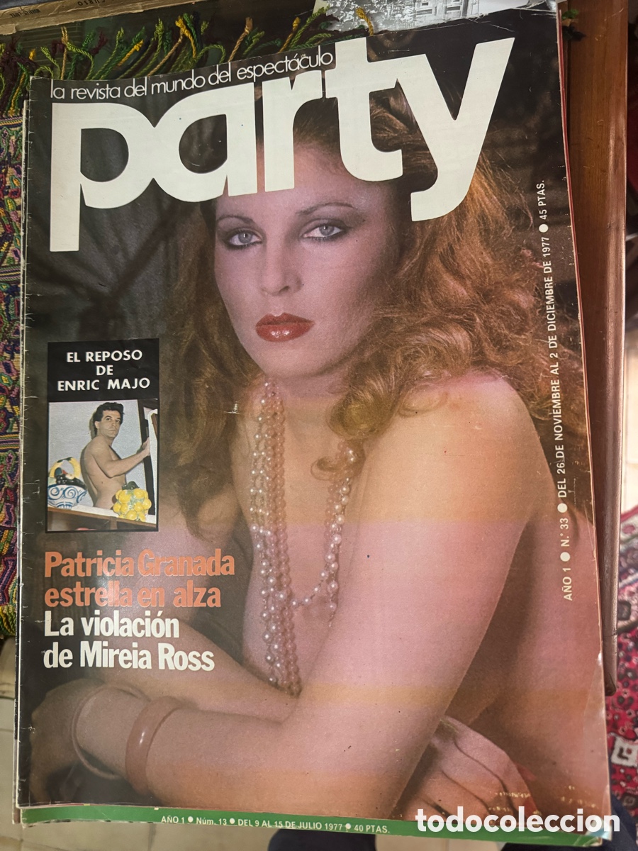 Coleccionismo de Revistas y Peri&oacute;dicos: Revista Party 1977 n&uacute;mero 33 Patricia Granada