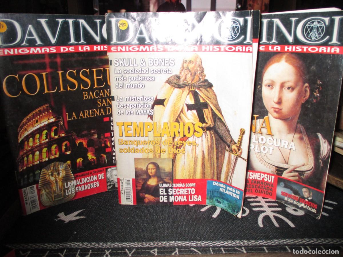 Coleccionismo de Revistas y Peri&oacute;dicos: 275- Lote 3 Revistas Da Vinci: Enigmas de la Historia (Templarios, Juana la Loca, Coliseo) a&ntilde;o 2.006