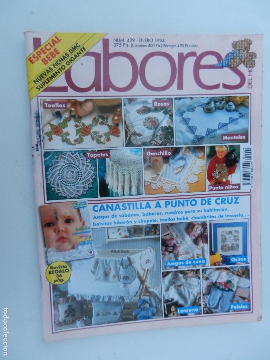 Coleccionismo de Revistas y Peri&oacute;dicos: LABORES DEL HOGAR REVISTA N&ordm; 429- ENERO 1994 - ESPECIAL BEBE - CON PATRONES