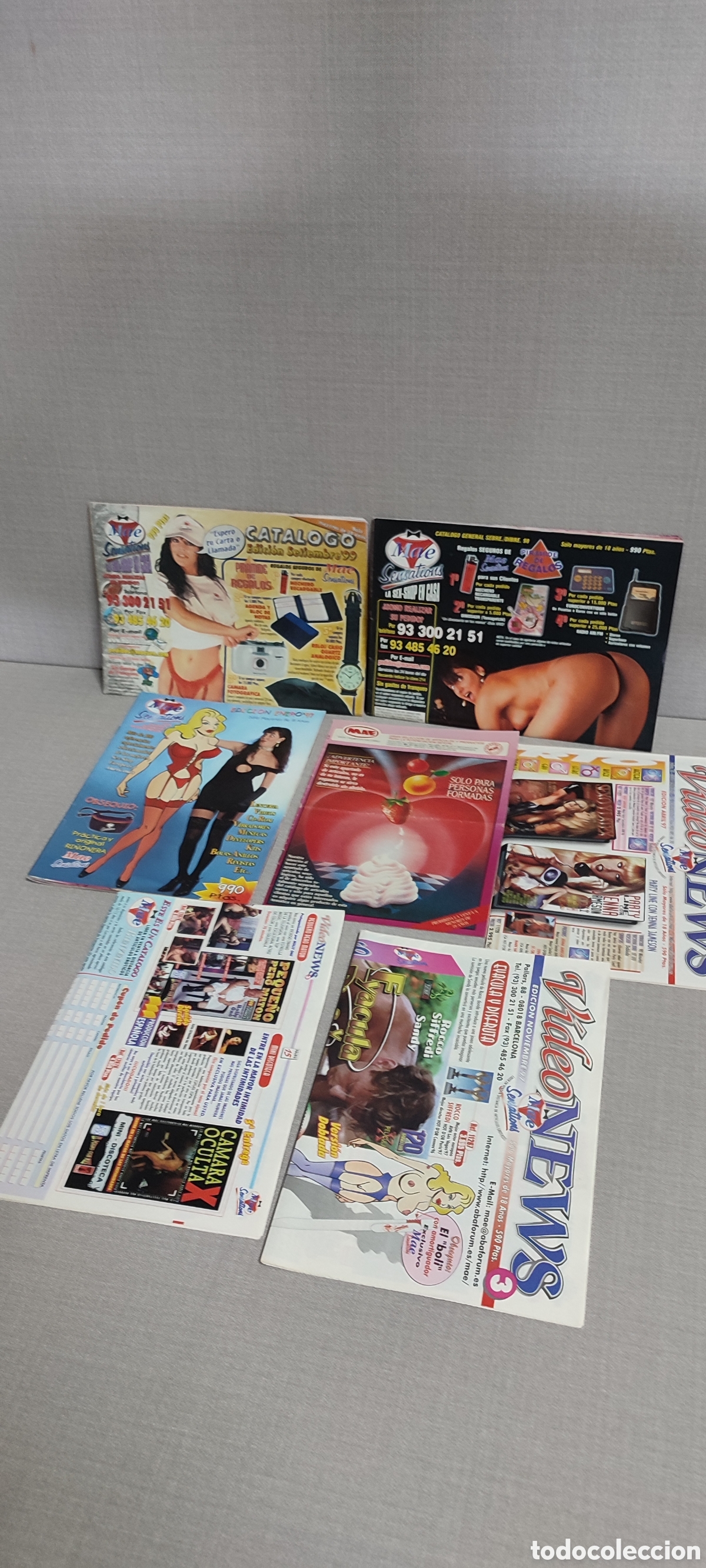 Coleccionismo de Revistas y Peri&oacute;dicos: Lote cat&aacute;logos Postal Visi&oacute;n y Mae, solo para adultos. 53 y 7.