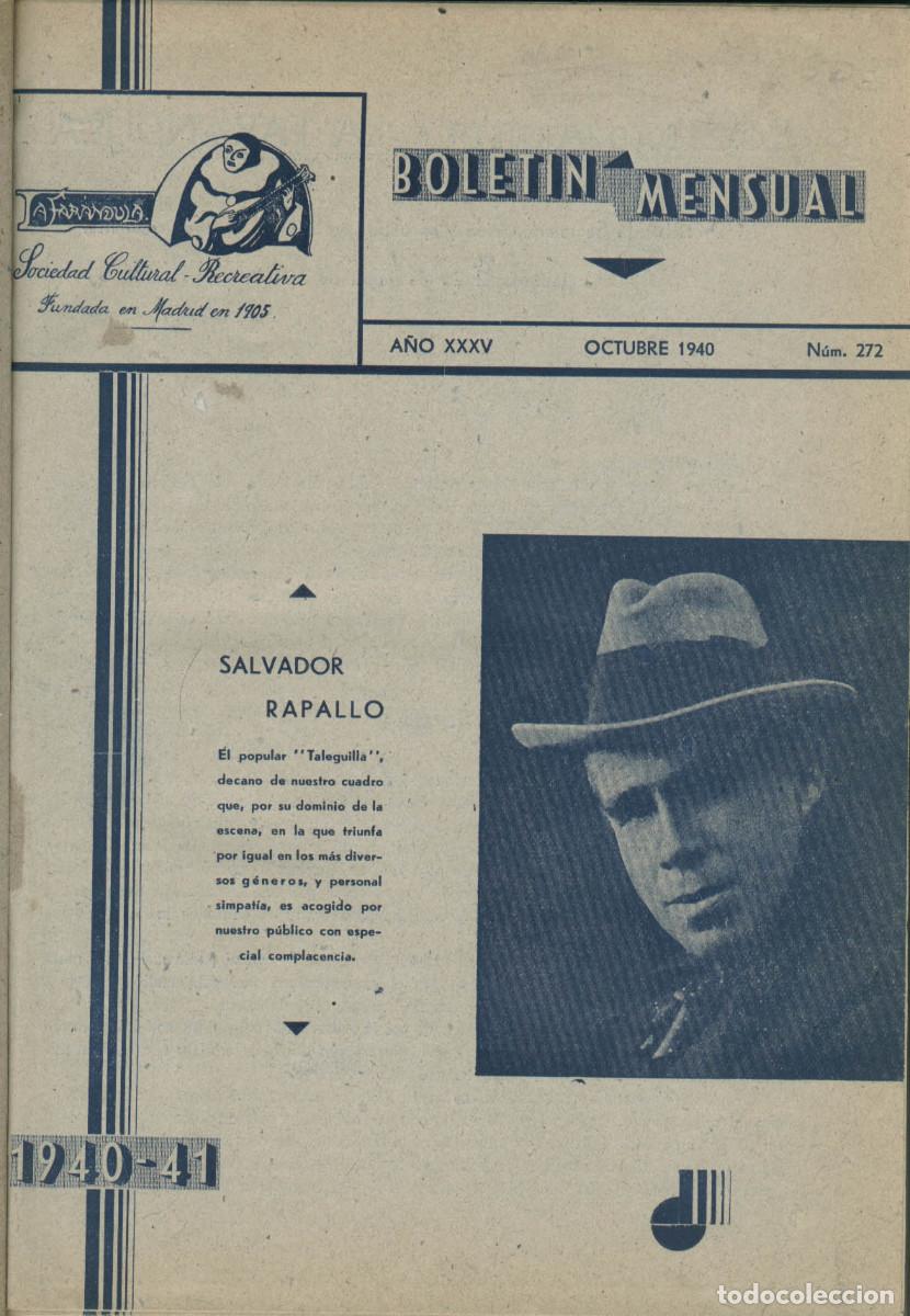 Coleccionismo de Revistas y Peri&oacute;dicos: La Far&aacute;ndula Sociedad Cultural Recreativa: Bolet&iacute;n Mensual / dir. Jos&eacute; M. de ACEVEDO