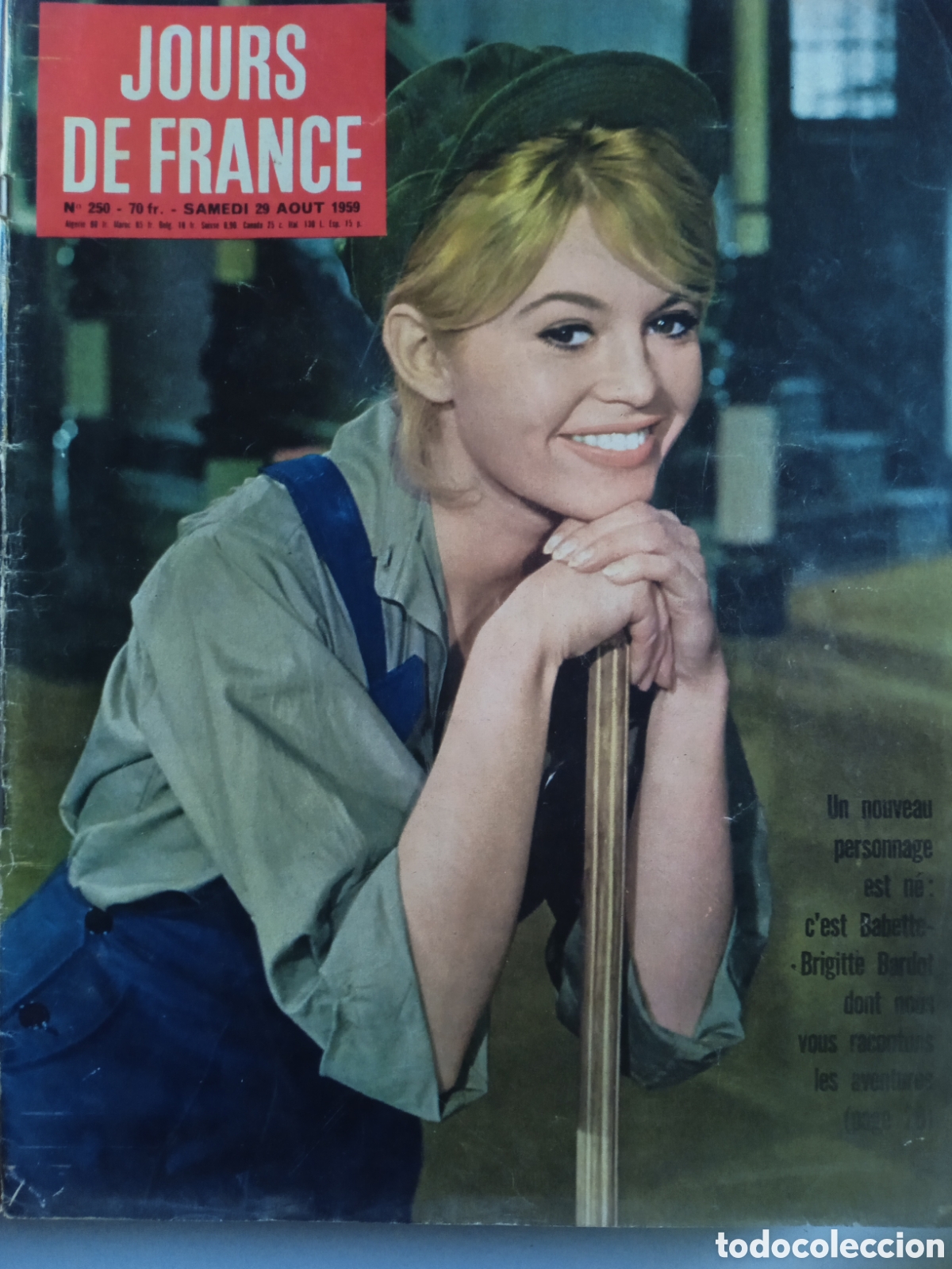 Coleccionismo de Revistas y Peri&oacute;dicos: Revista Jours de France Brigitte Bardot Babette se fue a la guerra
