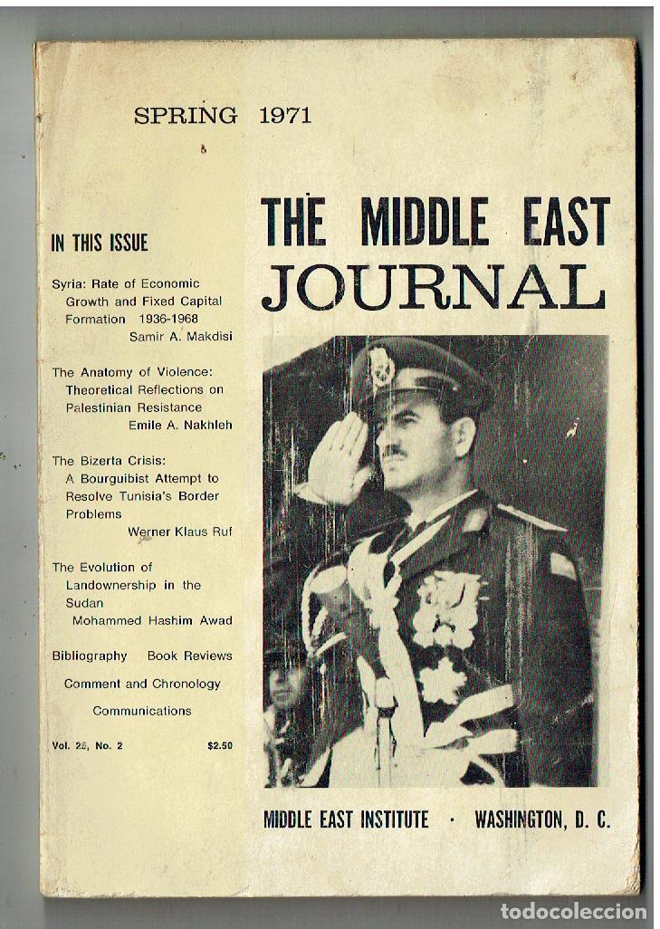 Coleccionismo de Revistas y Peri&oacute;dicos: THE MIDDLE EAST JOURNAL.MIDDLE EAST INTITUTE, WASHINGTON, D.C. SPRING, 1971. (B/48.1)