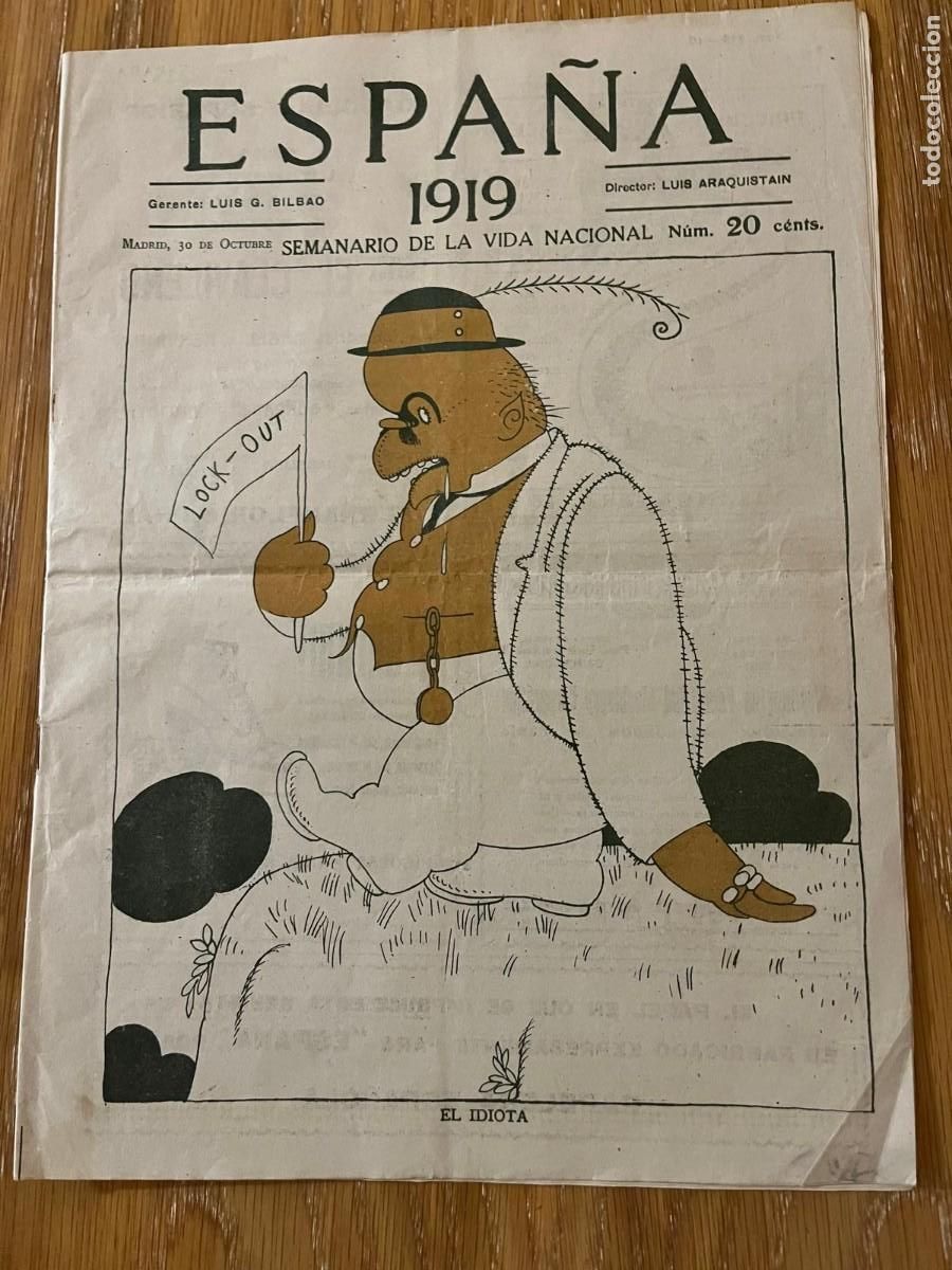 Collection Magazines and Newspapers: Revista Espa&ntilde;a 1919 Madrid El Idiota pintor Alenza apuntes sobre Valladolid etc.