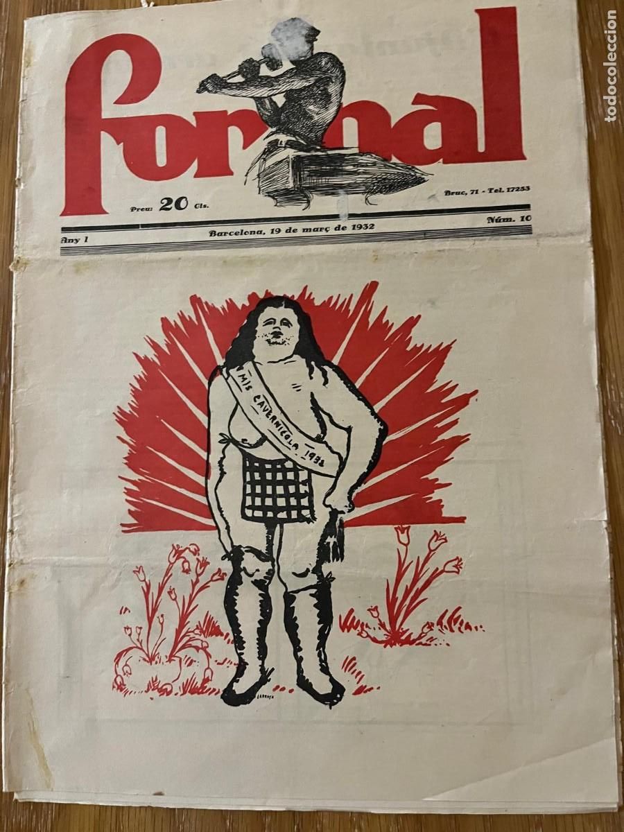 Collection Magazines and Newspapers: revista Fornal Barcelona 1932 Mis Cavernicola Ajuntament Arruinat la rep&uacute;blica a Catalunya