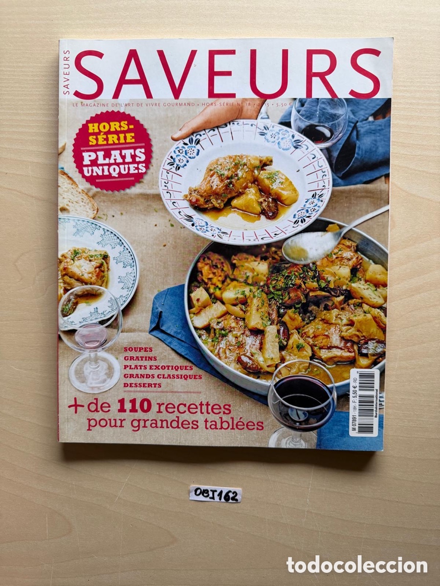 Coleccionismo de revistas y peri&oacute;dicos: Saveurs revista de comida - Foto 1