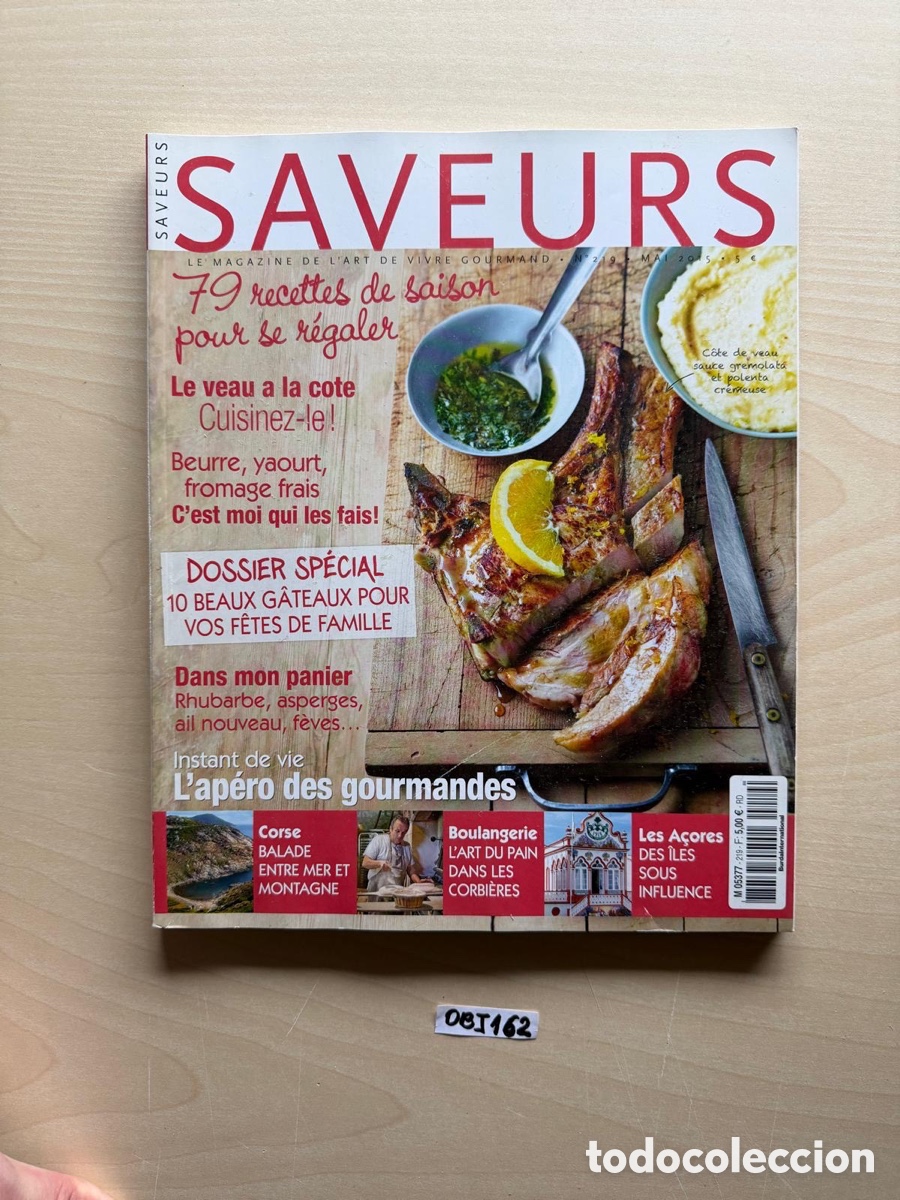 Coleccionismo de revistas y peri&oacute;dicos: Saveurs revista de comida - Foto 1