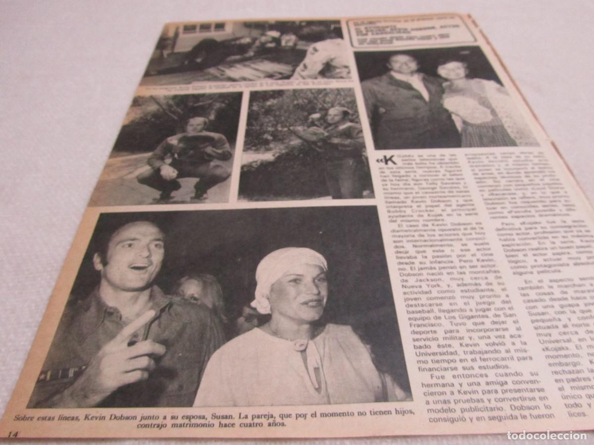 Coleccionismo de Revistas y Peri&oacute;dicos: KEVIN DOBSON,KOJAK,POSTER Y RECORTE DE PRENSA, BOB NIKO,BALLET ZOOM