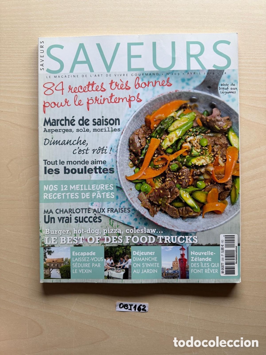 Coleccionismo de Revistas y Peri&oacute;dicos: Saveurs revista de comida