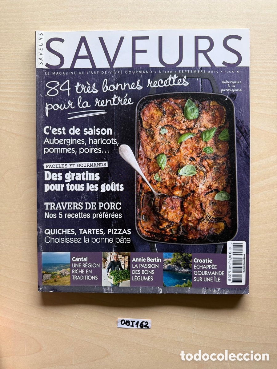 Coleccionismo de revistas y peri&oacute;dicos: Saveurs revista de comida - Foto 1