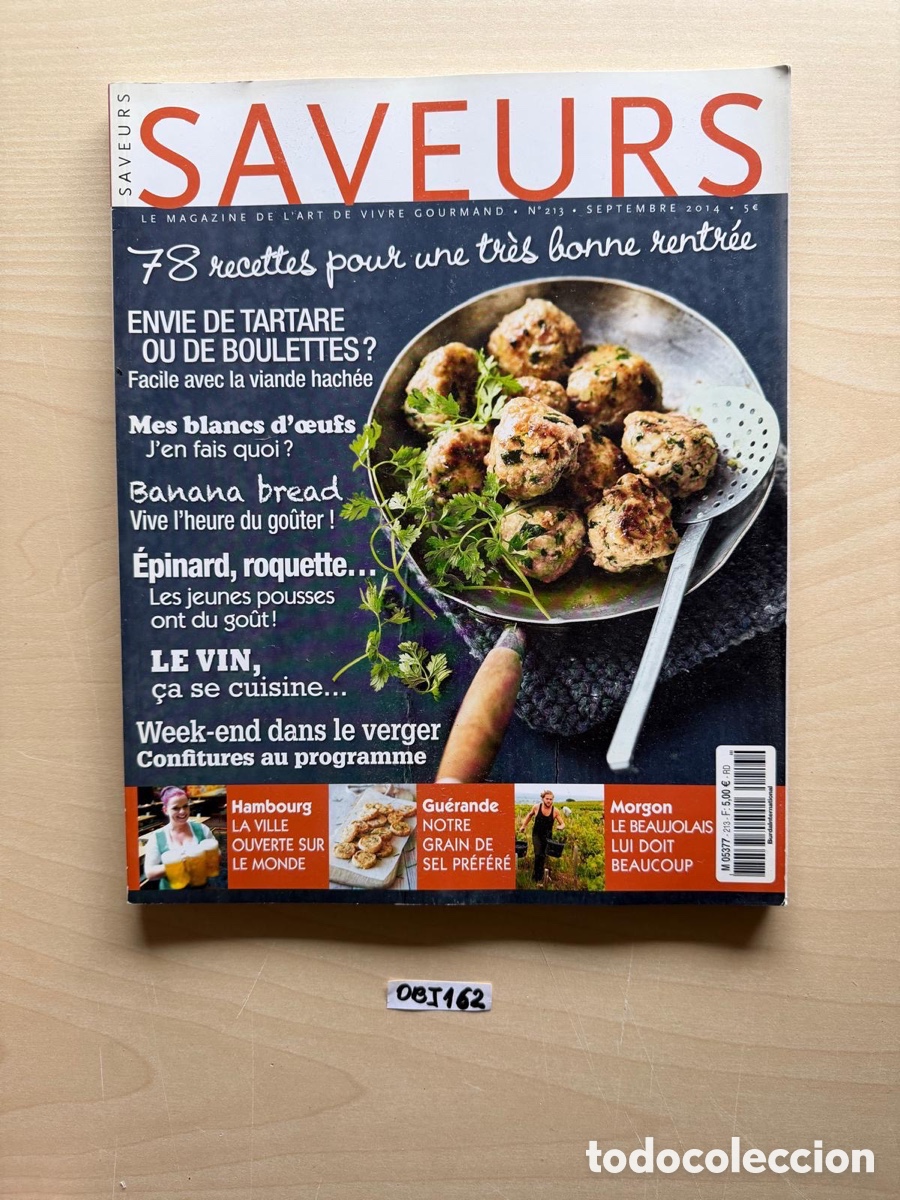 Coleccionismo de revistas y peri&oacute;dicos: Saveurs revista de comida - Foto 1