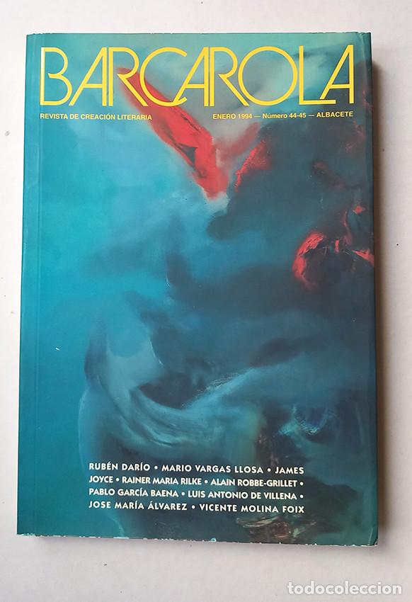 Coleccionismo de Revistas y Peri&oacute;dicos: Barcarola 44-45. Dossier Robbe-Grillet. Zenobia Camprub&iacute;. Enero 1994. Sumario en fotos