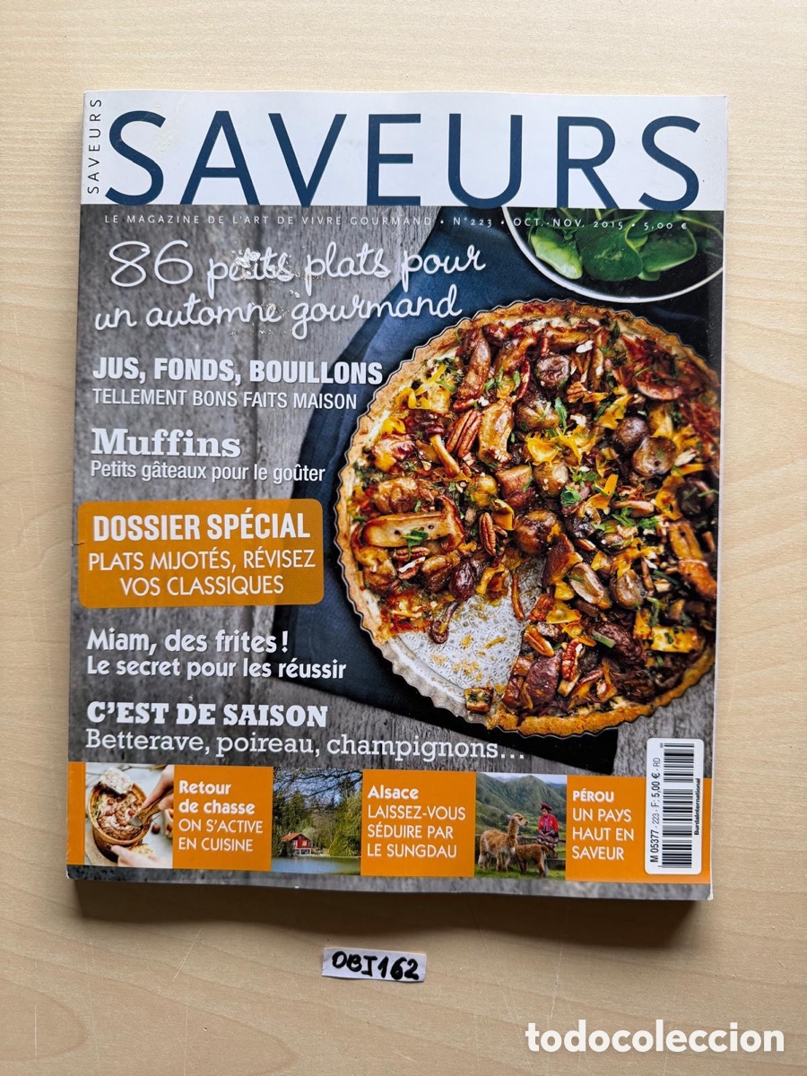 Coleccionismo de revistas y peri&oacute;dicos: Saveurs revista de comida - Foto 1