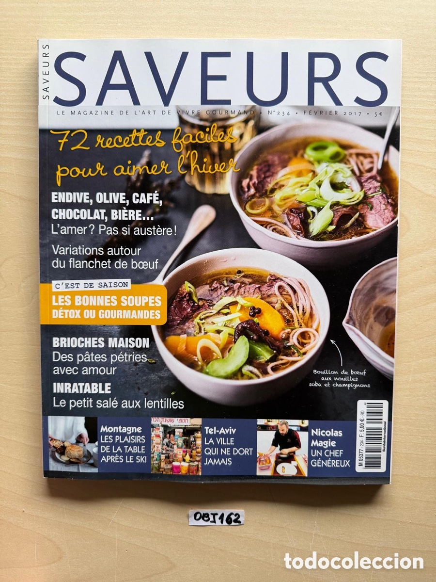 Coleccionismo de revistas y peri&oacute;dicos: Saveurs revista de comida - Foto 1