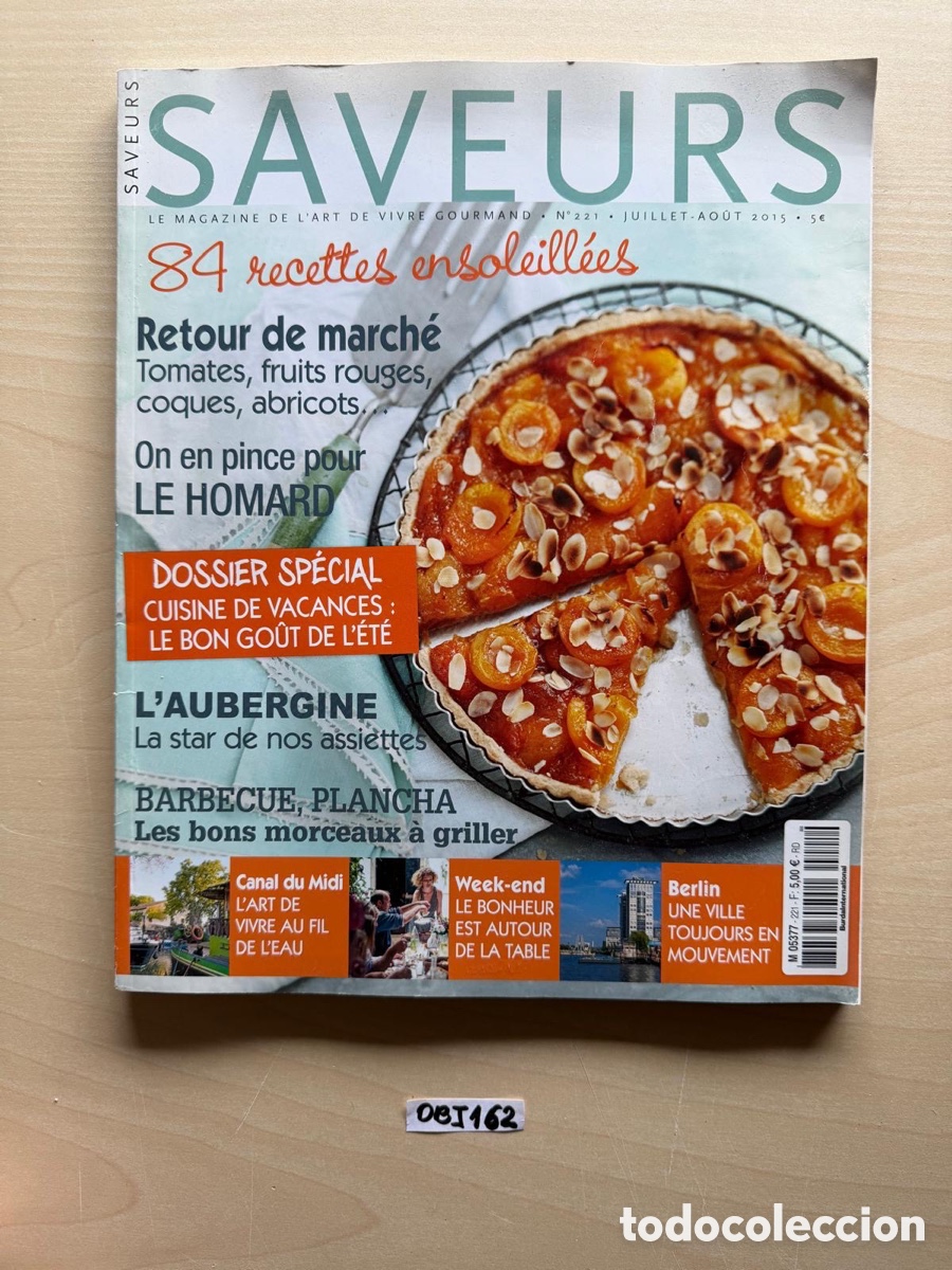 Coleccionismo de revistas y peri&oacute;dicos: Saveurs revista de comida - Foto 1