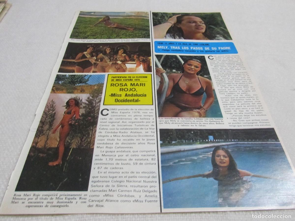 Coleccionismo de Revistas y Peri&oacute;dicos: ROSA MARI ROJO, MISS ANDALUCIA,MELY, HIJA DE TONY LEBLANC, RECORTE DE PRENSA
