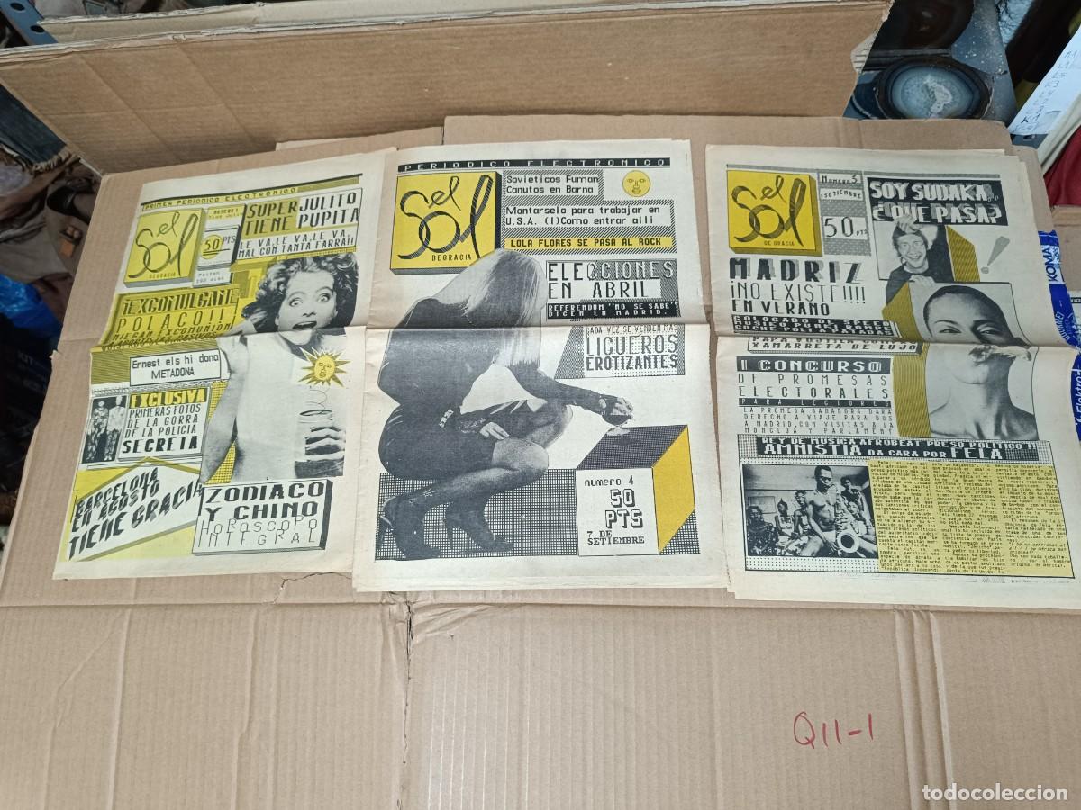 Coleccionismo de Revistas y Peri&oacute;dicos: LOTE DE 3 ANTIGUAS REVISTAS SATIRICAS, EL SOL DE GRACIA, BARCELONA -P21