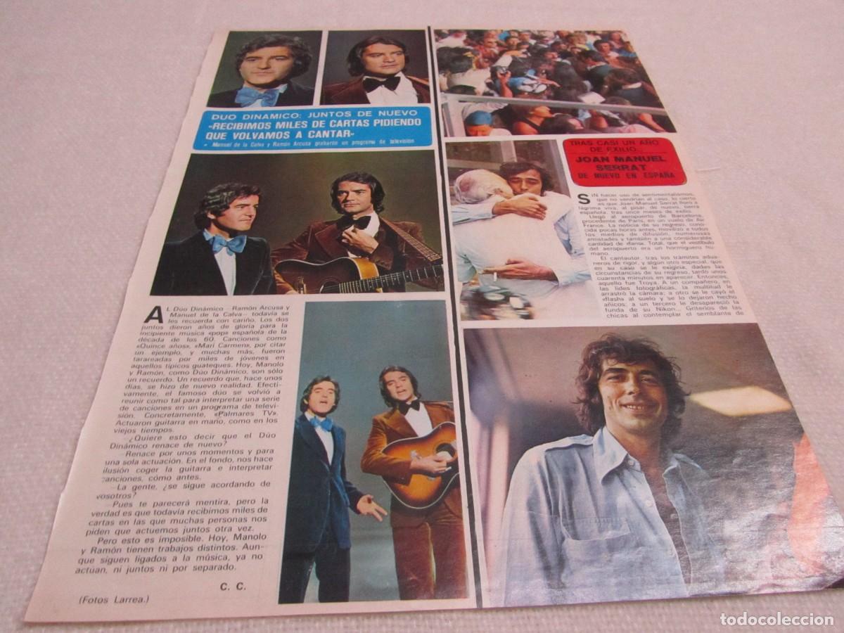 Coleccionismo de Revistas y Peri&oacute;dicos: DUO DINAMICO, JOAN MANUEL SERRAT,PORTADA Y RECORTE DE PRENSA