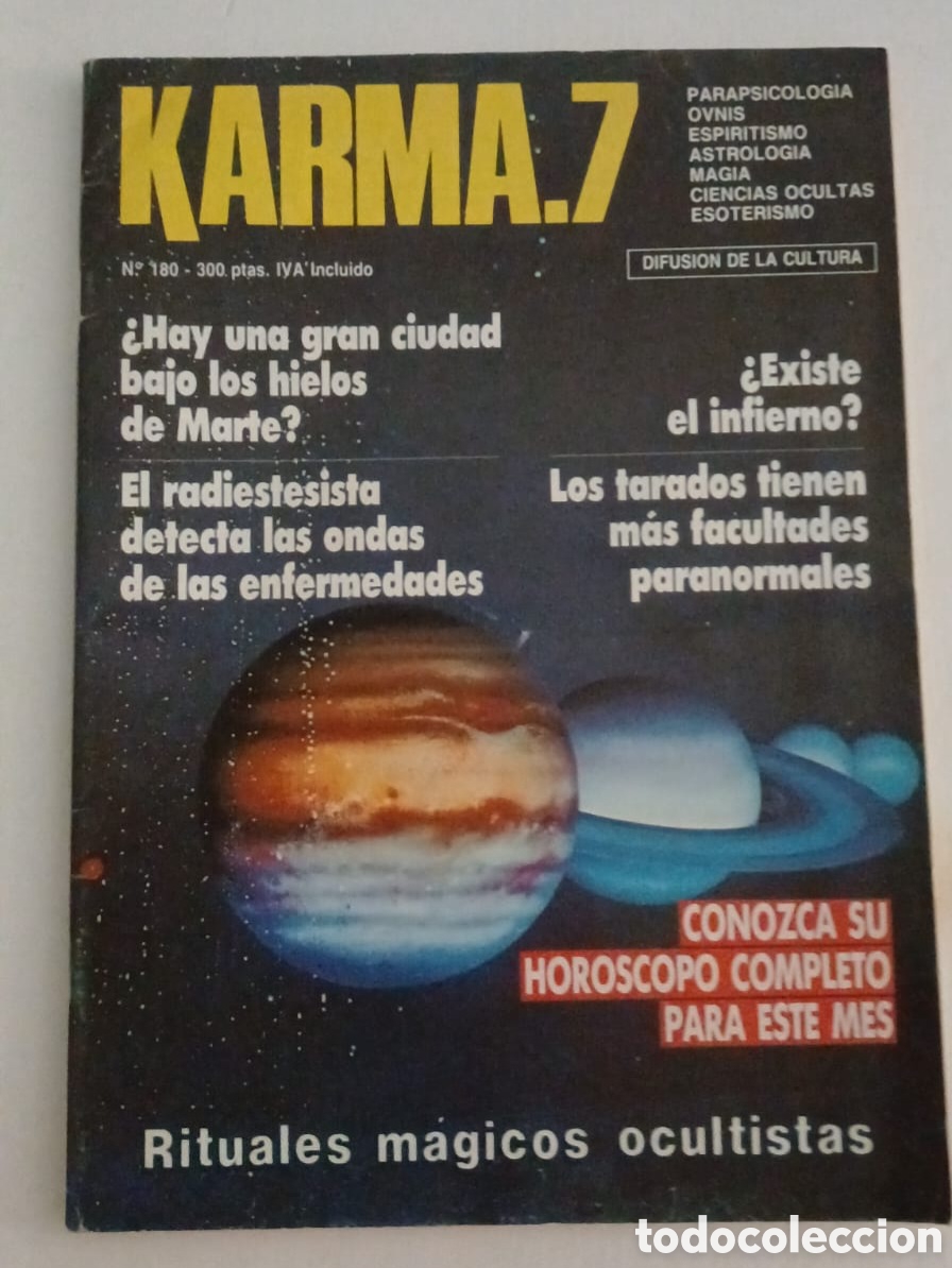 Coleccionismo de Revistas y Peri&oacute;dicos: REVISTA KARMA 7. N&deg;180