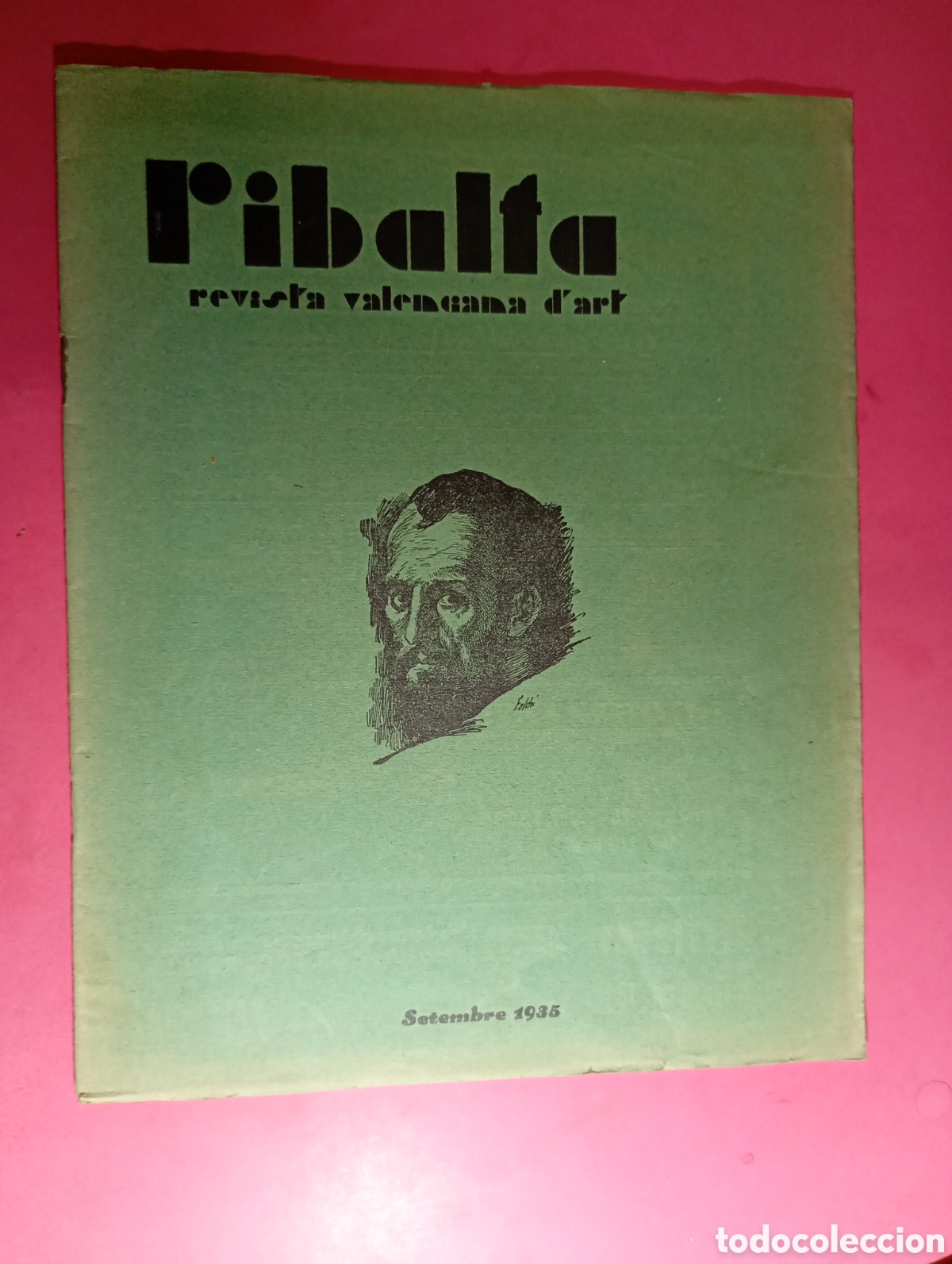 Colecionismo de Revistas e Jornais: VALENCIANA ''RIBALTA'' REVISTA VALENCIANA D'ART 9/1935 N&deg; 8