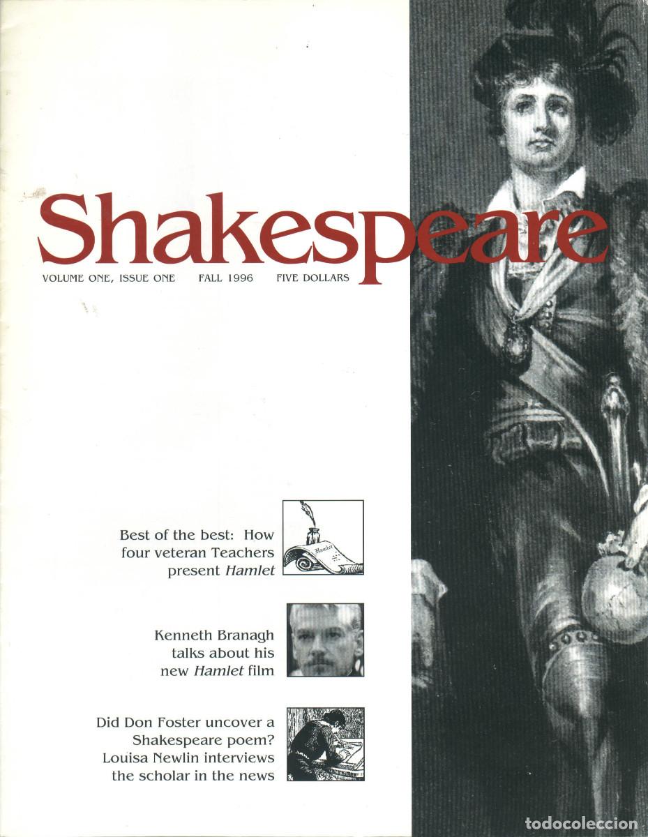 Collectionnisme de Revues et Journaux: 18 Revistas SHAKESPEARE (Georgetown University 1996-2002) + Carpeta Did&aacute;ctica con Lessons pedagog&iacute;a