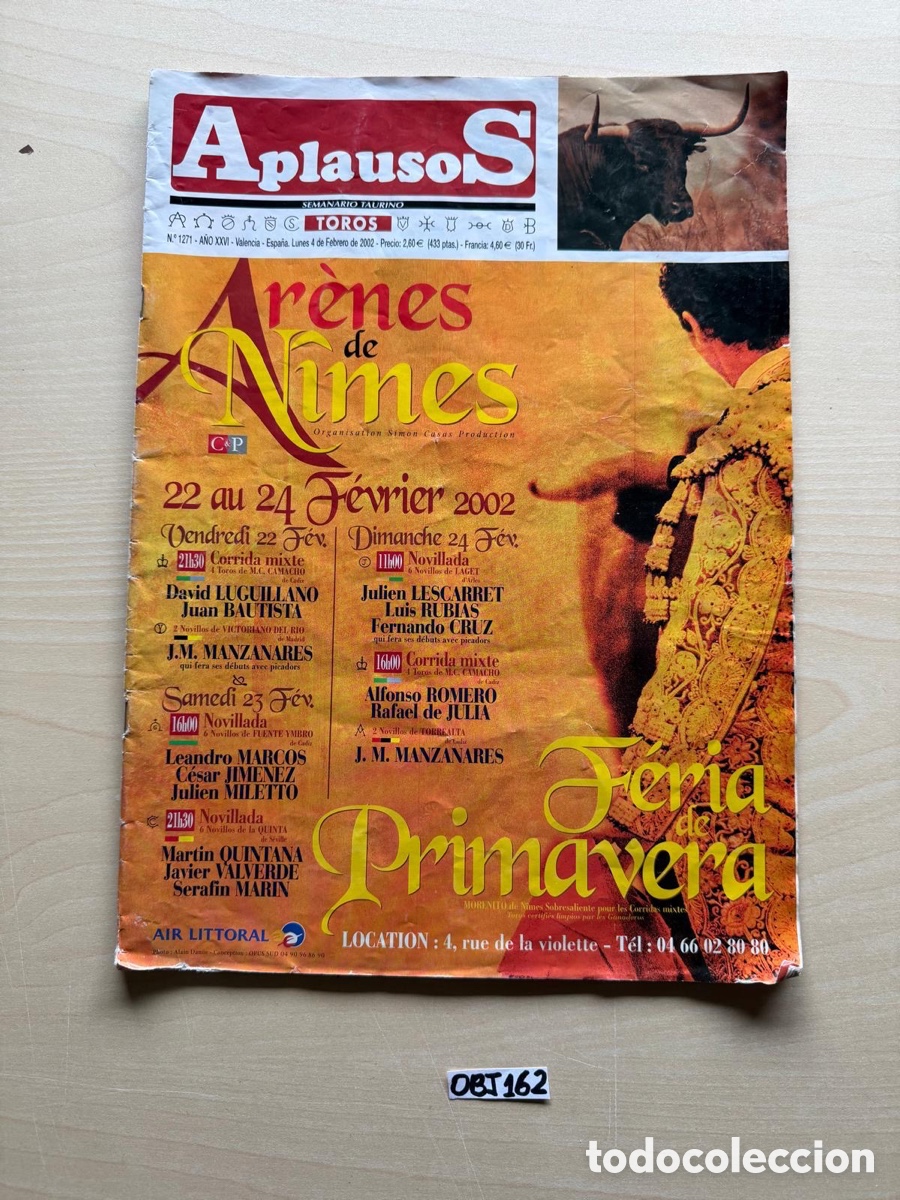 Coleccionismo de Revistas y Peri&oacute;dicos: Revista arenes de Nimes