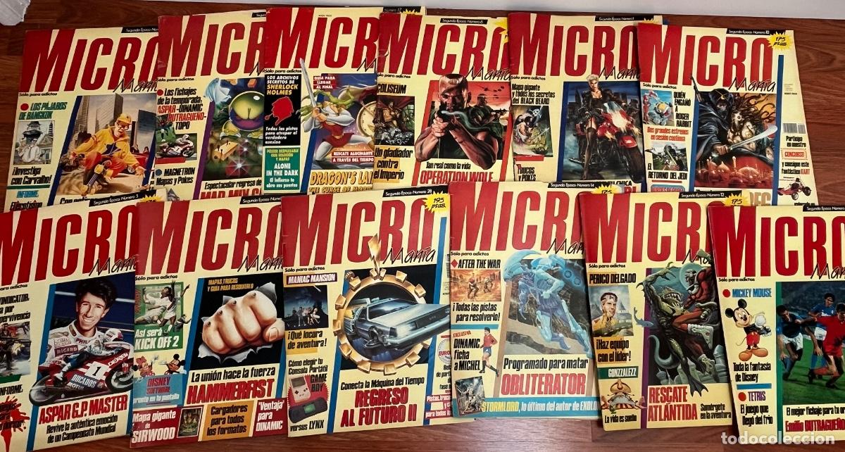 Coleccionismo de Revistas y Peri&oacute;dicos: Lote 12 Revistas Micro Man&iacute;a (Segunda &Eacute;poca)