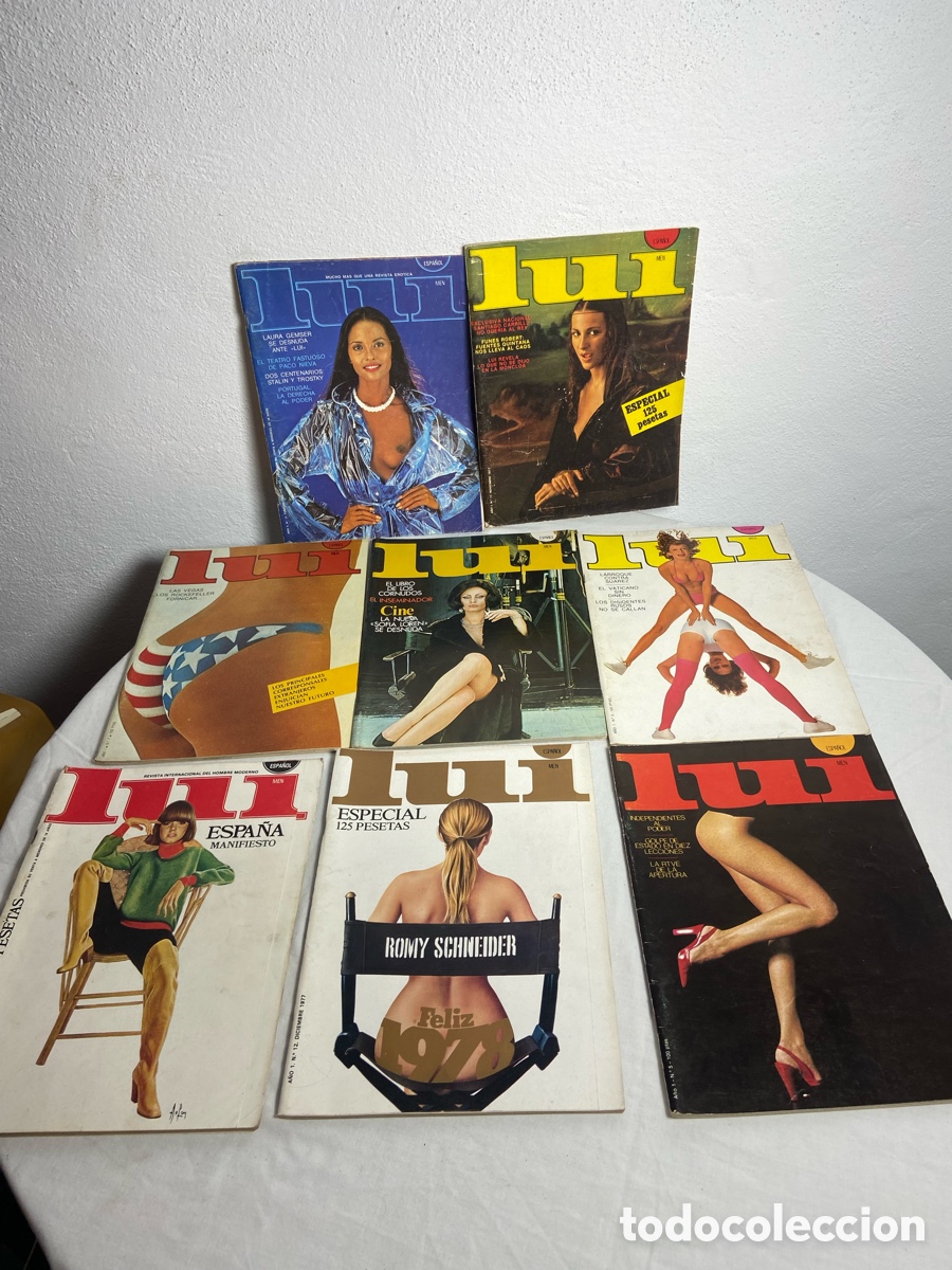 Collection Magazines and Newspapers: Revistas LUI MEN N&deg; 2-5-6-7-11-12-16-37 a&ntilde;os 77-78-80 adulto eroticas
