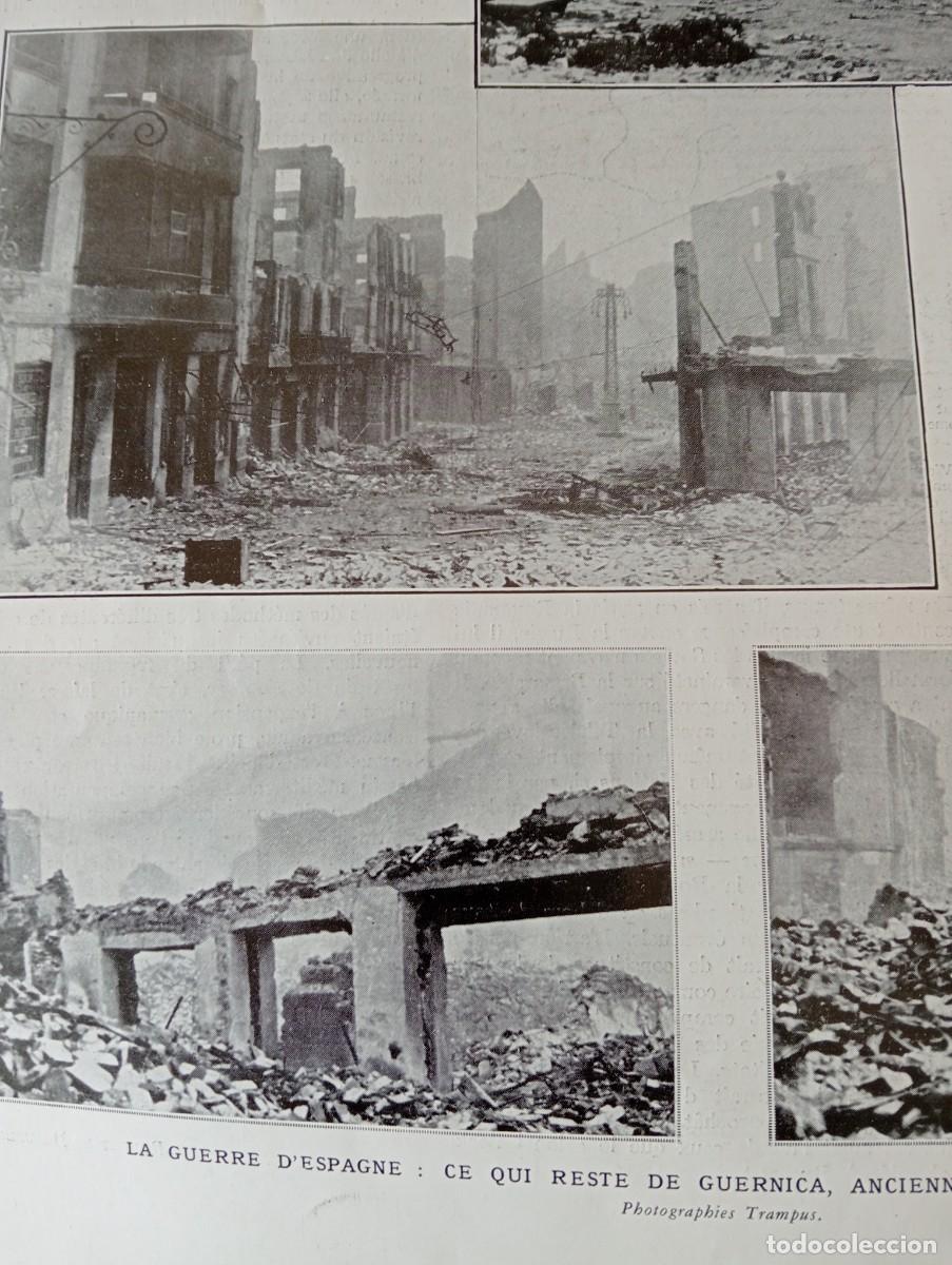 Coleccionismo de Revistas y Peri&oacute;dicos: REVISTA FRANCESA A&Ntilde;O 1937 BOMBARDEO DE GUERNIKA GUERNICA FRANCO DESMIENTE QUE SEA OBRA SUYA PICASSO