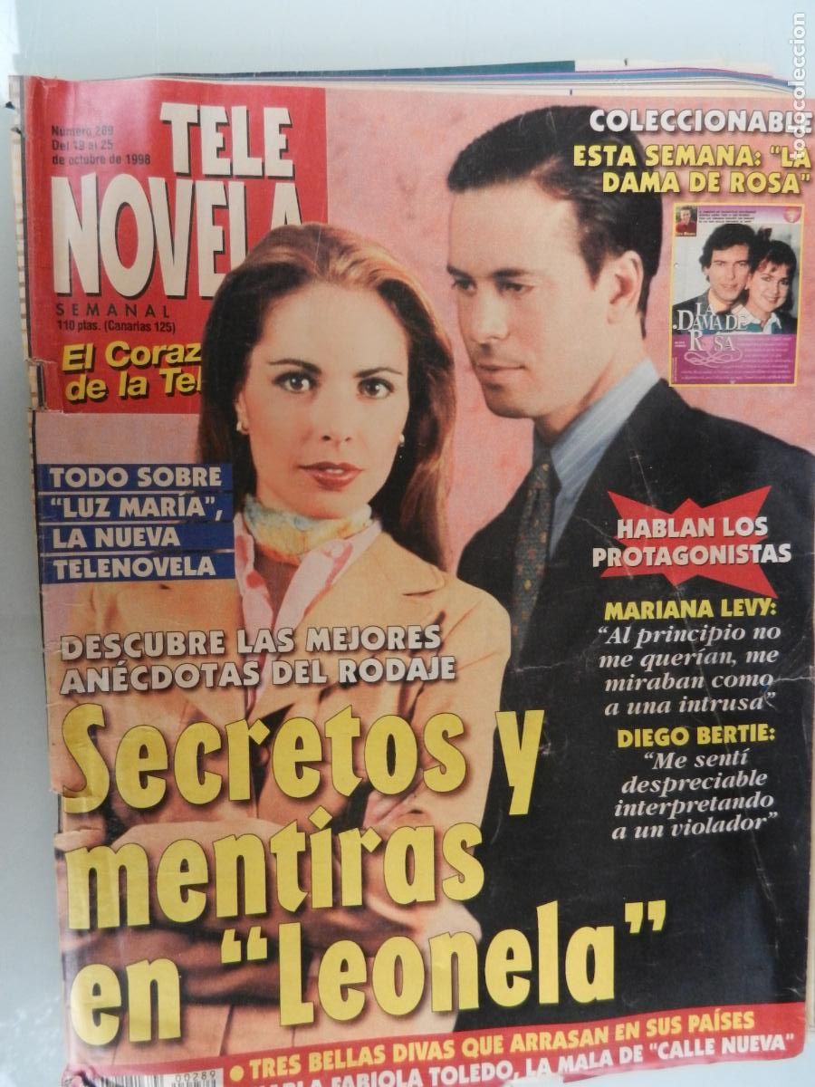 Collection Magazines and Newspapers: TELE NOVELA SEMANAL N&ordm; 289 - 10-1998 - EL CORAZON DE LA TELE - SECRETOS Y MENTIRAS DE LEONELA