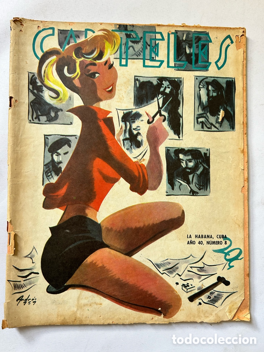 Coleccionismo de Revistas y Peri&oacute;dicos: Revista carteles la Habana a&ntilde;o 40